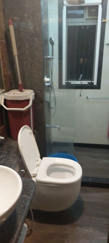 Bathroom in 2 BHK Apartment at Rizvi Oak, Malad East – for Rent
