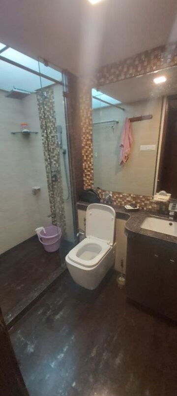 Bathroom in 2 BHK Apartment at Rizvi Oak, Malad East – for Rent