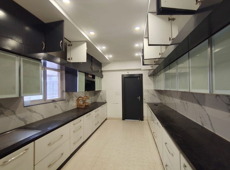 Kitchen, vyjayanth-chalets 4 Bedroom 3800 Sq.Ft. Apartment In Puppalaguda Hyderabad 9919538