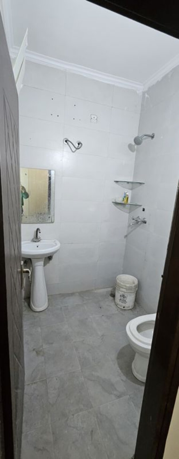 Bathroom, shri-devaji-residency 3 Bedroom 1100 Sq.Ft. Builder Floor In Dhakoli Zirakpur 9919542