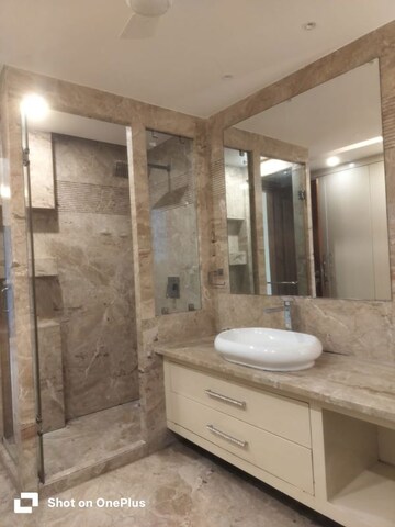 Bathroom in 3 BHK Builder Floor at Defence Colony – for Rent