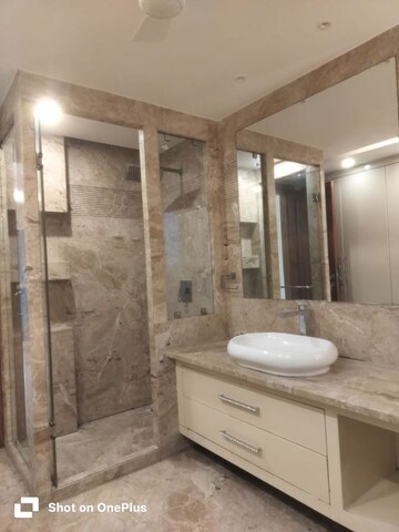 Bathroom in 3 BHK Builder Floor at Defence Colony – for Rent