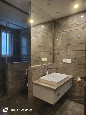 Bathroom in 3 BHK Builder Floor at Defence Colony – for Rent