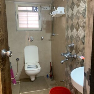 Bathroom in 3 BHK Apartment at Borivali West – for Rent