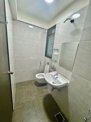 Bathroom in 1 BHK Apartment at Chandak 34 Park Estate, Goregaon West – for Rent