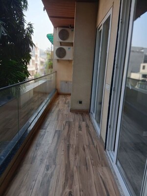 Balcony in 3 BHK Builder Floor at Kalkaji – for Rent