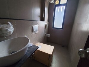 Bathroom in 3 BHK Apartment at Gio Vindhyagiri CHS, Goregaon East – for Rent