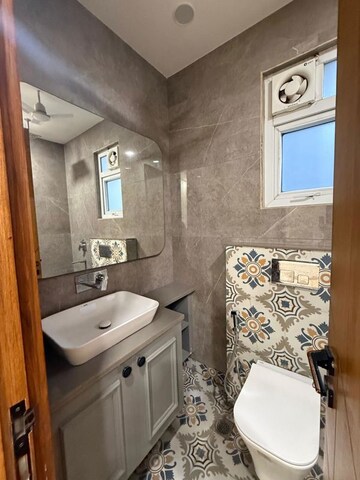 Bathroom in 2 BHK Builder Floor at Lajpat Nagar I – for Rent