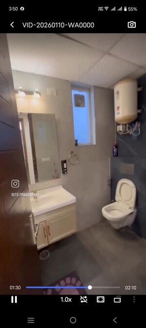 Bathroom in 2 BHK Apartment at Mittal Rajnagar Residency, Raj Nagar Extension – for Sale