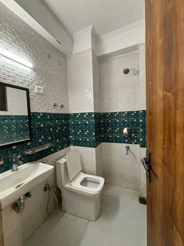 Bathroom in 1 BHK Builder Floor at Risland Sky Mansion, Chattarpur – for Rent