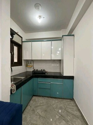 Kitchen in 1 BHK Builder Floor at Risland Sky Mansion, Chattarpur – for Rent