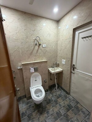 Bathroom in 1 BHK Builder Floor at Kalkaji – for Rent