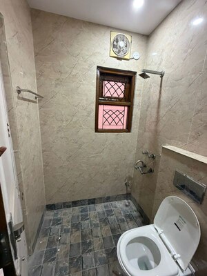 Bathroom in 1 BHK Builder Floor at Kalkaji – for Rent