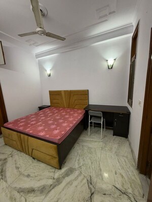 Bedroom in 1 BHK Builder Floor at Kalkaji – for Rent