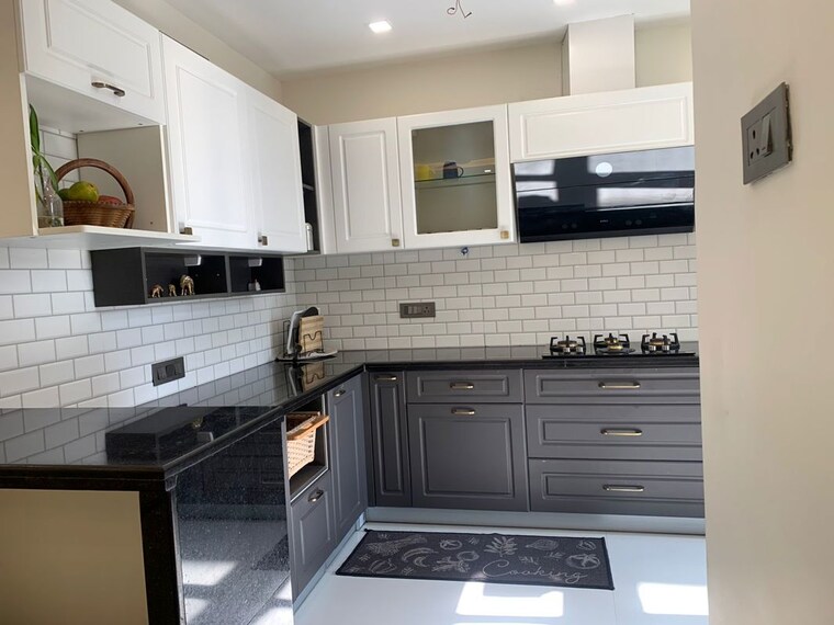 Kitchen, unitech-south-city-ii 3 Bedroom 2100 Sq.Ft. Builder Floor In Sector 50 Gurgaon 9919896