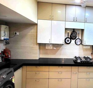 Kitchen in 3 BHK Apartment at Jasmine Tower, Vasant Vihar – for Rent