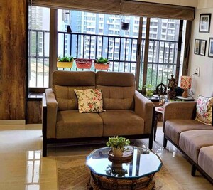 Living Room in 3 BHK Apartment at Jasmine Tower, Vasant Vihar – for Rent