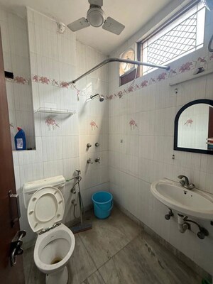 Bathroom in 1 BHK Builder Floor at Kalkaji – for Rent