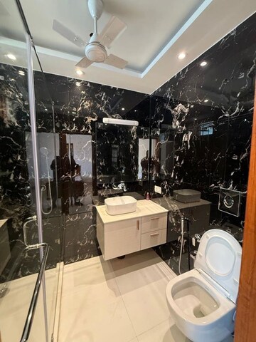 Bathroom in 1 BHK Builder Floor at Chittaranjan Park – for Rent