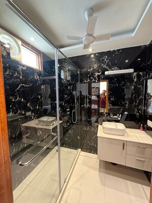 Bathroom in 1 BHK Builder Floor at Chittaranjan Park – for Rent