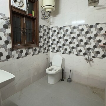Bathroom in 3 BHK Builder Floor at Chattarpur – for Rent