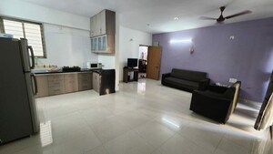 Living Room in 2 BHK Apartment at AVS Shalin Otium, Prahlad Nagar – for Rent