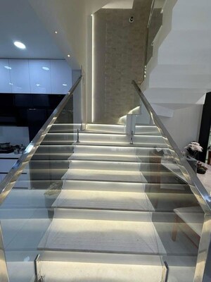 Staircase in 5 BHK Villa at Kumar Meadows Plots, Manjari – for Sale