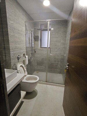 Bathroom in 4 BHK Apartment at Dynamix Woodlands Apartment, Malad East – for Rent