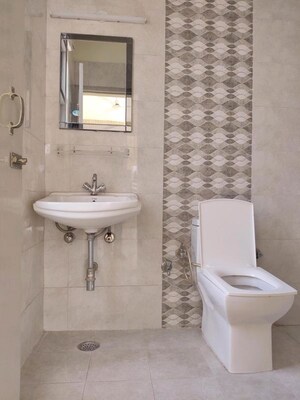 Bathroom in 3 BHK Builder Floor at Ansal Royal Residency, Sector 57 – for Rent