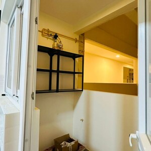 Staircase in 2 BHK Apartment at Adarsh Greens, Kogilu – for Rent