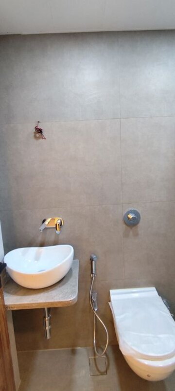 Bathroom in 1 BHK Apartment at Lok Nirman, Khar West – for Rent