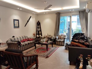 Living Room in 4 BHK Builder Floor at Greater Kailash ii – for Sale