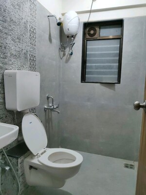 Bathroom in 1 BHK Apartment at Sunraj Supreme, Dombivli East – for Rent