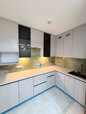 Kitchen in 3 BHK Builder Floor at Khirki Extension – for Sale