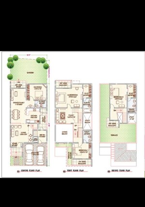 Floor Plan in 4 BHK Villa at Kannamangala – for Sale
