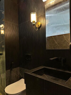 Bathroom in 6+ BHK Apartment at Lodha The World Towers World One Tier 2, Worli – for Rent