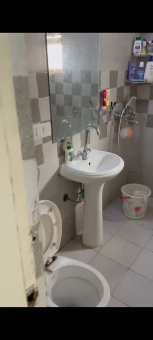 Bathroom in 2 BHK Apartment at Gaur Atulyam, Omicron I Greater Noida – for Rent