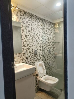 Bathroom in 3 BHK Apartment at Supreme Estia Phase 1, Baner – for Rent