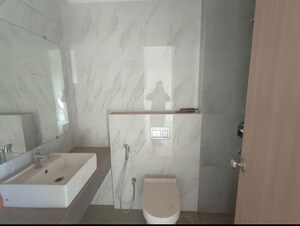 Bathroom in 3 BHK Apartment at Rajesh Raj Infinia, Malad West – for Rent