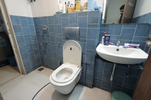 Bathroom in 1 BHK Apartment at Kavya Hill View CHS, Anand Nagar – for Rent