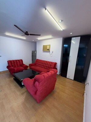 Living Room in 1 BHK Builder Floor at Shivalik Colony – for Rent