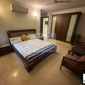 Living Room in 3.5 BHK Builder Floor at Panchsheel Park – for Rent