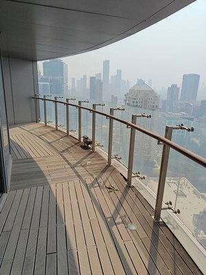 Balcony in 4 BHK Apartment at Lodha The World Towers World One Tier 2, Worli – for Sale