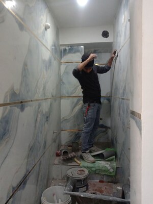 Bathroom in 2 BHK Builder Floor at Dwarka Mor – for Rent