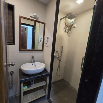 Bathroom in 3 BHK Apartment at Gundecha Builders Heights, Dockyard Colony – for Rent