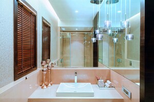 Bathroom in 4 BHK Apartment at Raheja Imperia, Worli – for Sale