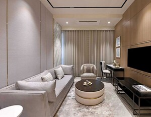 Living Room in 3 BHK Apartment at Indiabulls Blu, Worli – for Sale