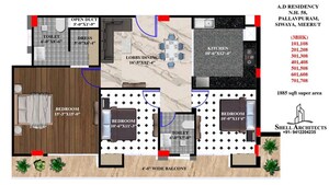 Master Plan in 3.5 BHK Apartment at Modipuram – for Sale