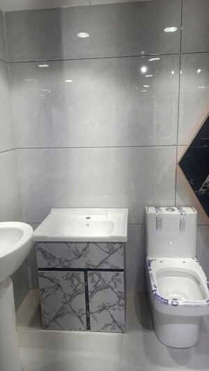 Bathroom in 2 BHK Builder Floor at CRS Pratham, Rajpur – for Rent