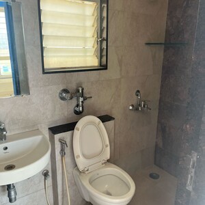 Bathroom in 1.5 BHK Apartment at Nyati Evita, Madhav Nagar – for Rent